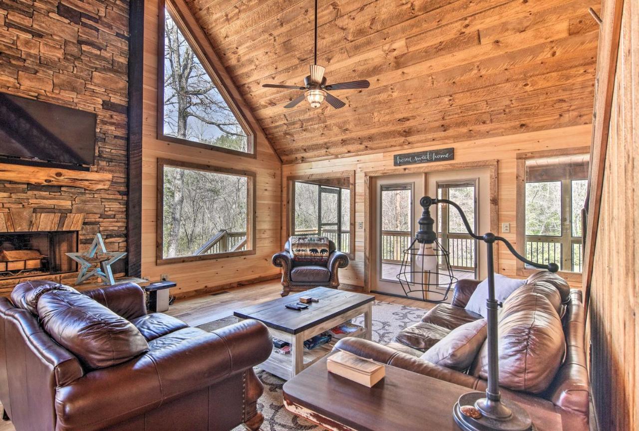 Modern Murphy Cabin With Nottely River Views! Luaran gambar