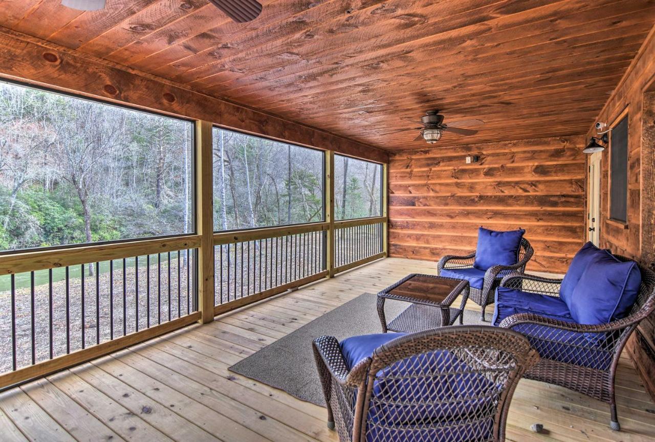 Modern Murphy Cabin With Nottely River Views! Luaran gambar